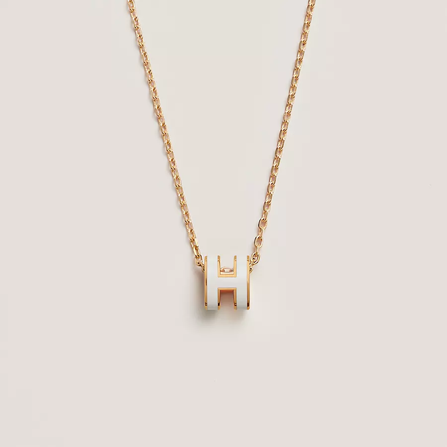 COLLIER PENDENTIF HERMES BLANC GOLD