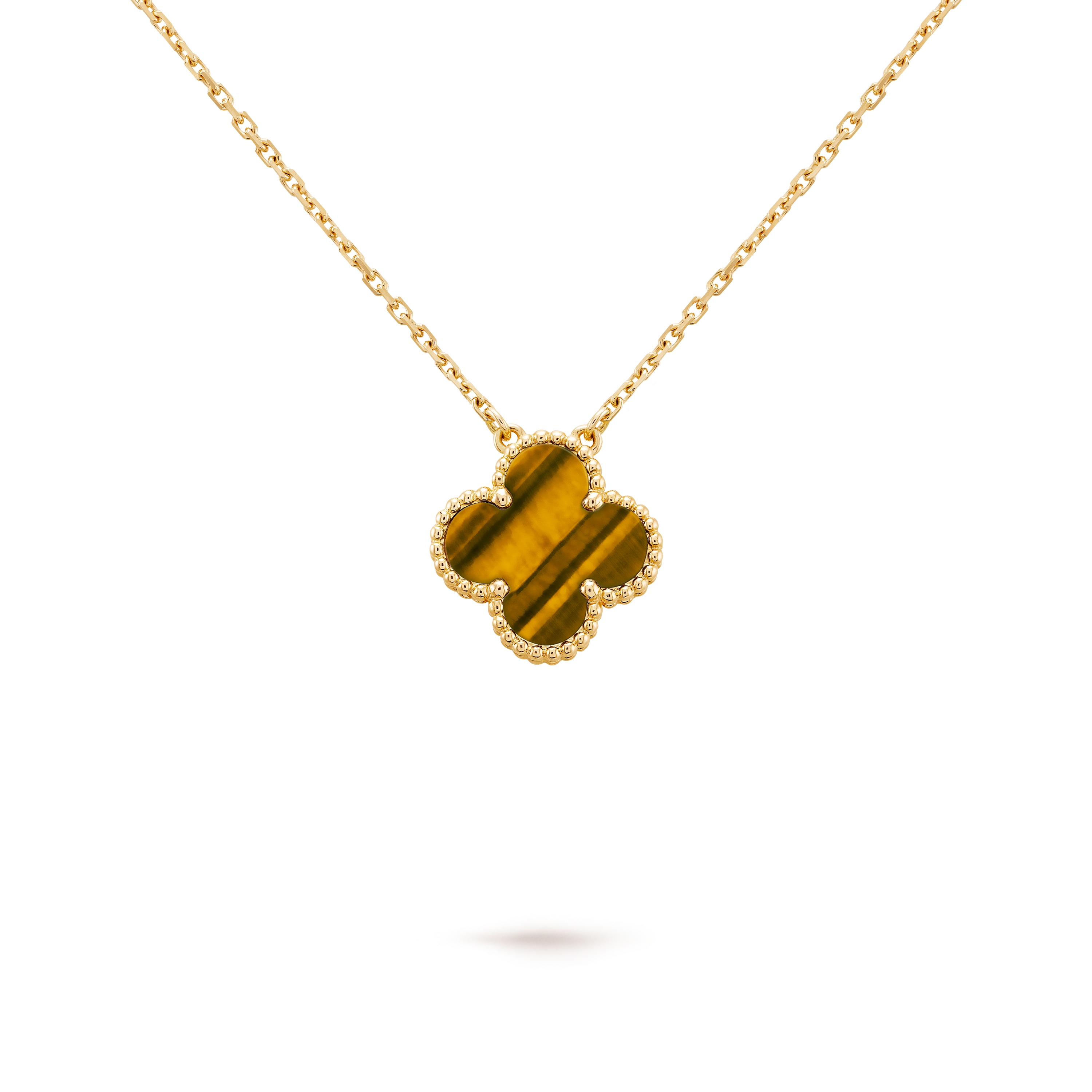 PENDENTIF VINATGE ALHAMBRA MARRON TIGER EYE