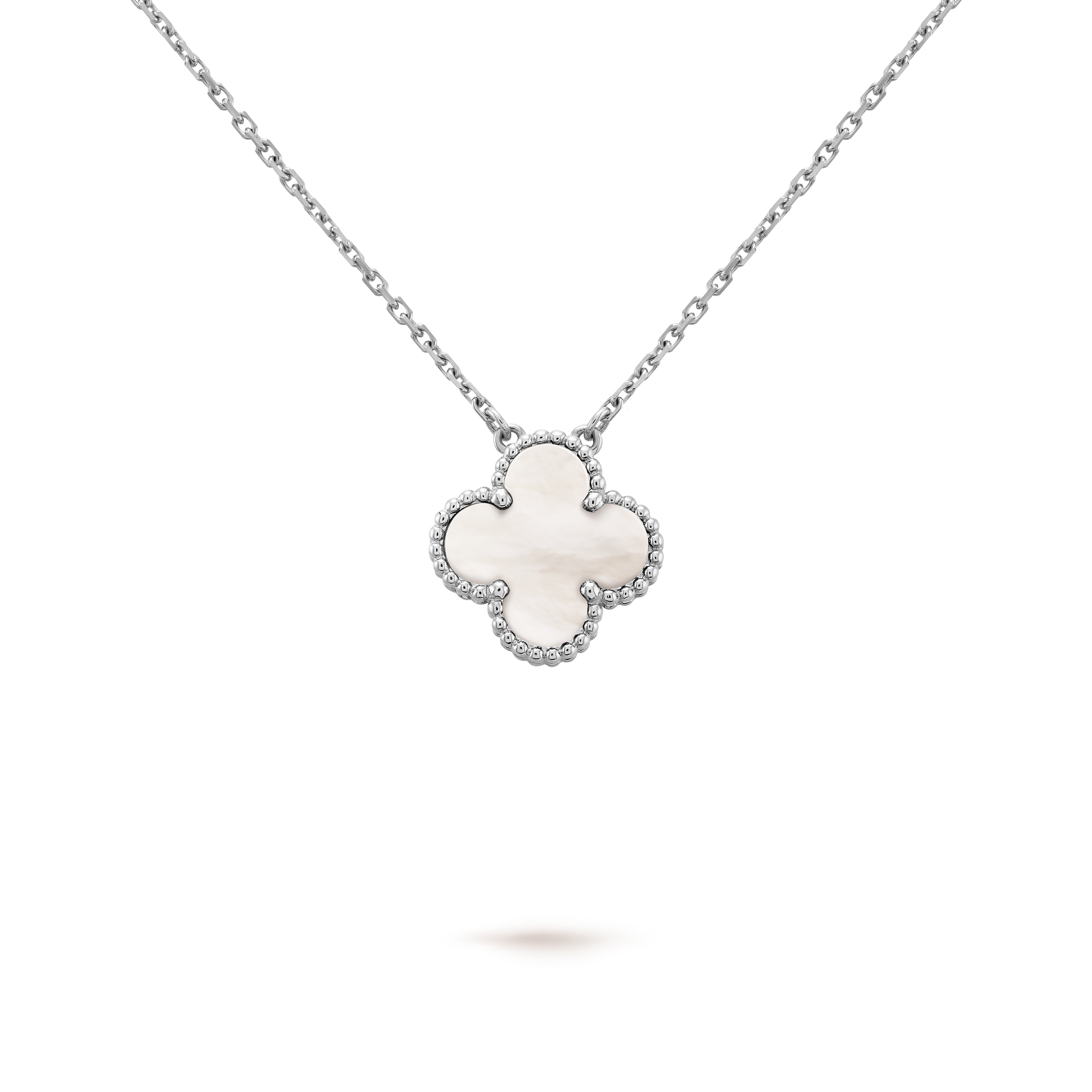 PENDENTIF VINATGE ALHAMBRA BLANC MOTHER OF PEARL