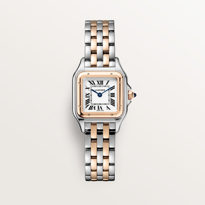 CARTIER PANTHERE ARGENTÉ ET ROSE GOLD
