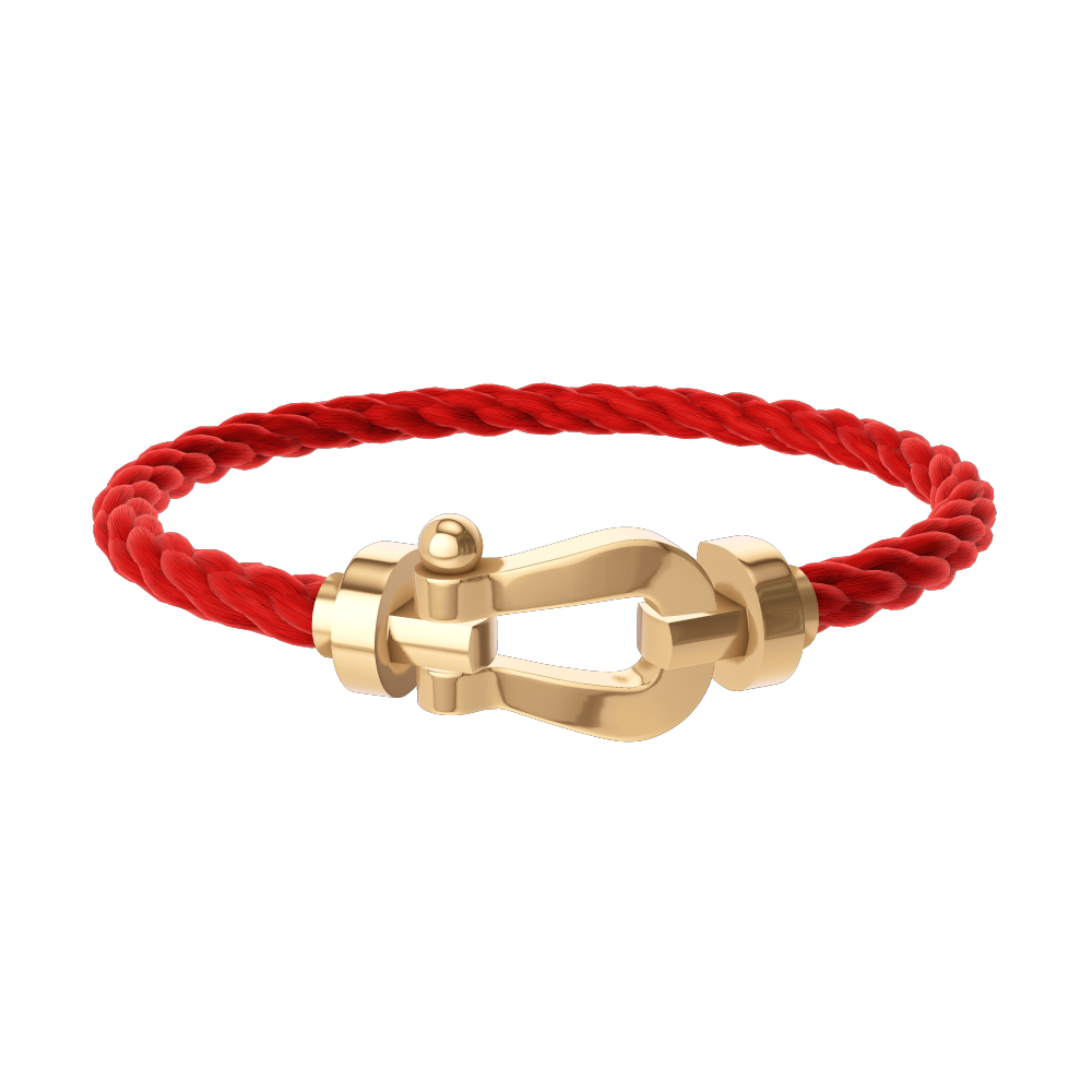BRACELET FRED FORCE GRAND MODÈLE ROUGE GOLD