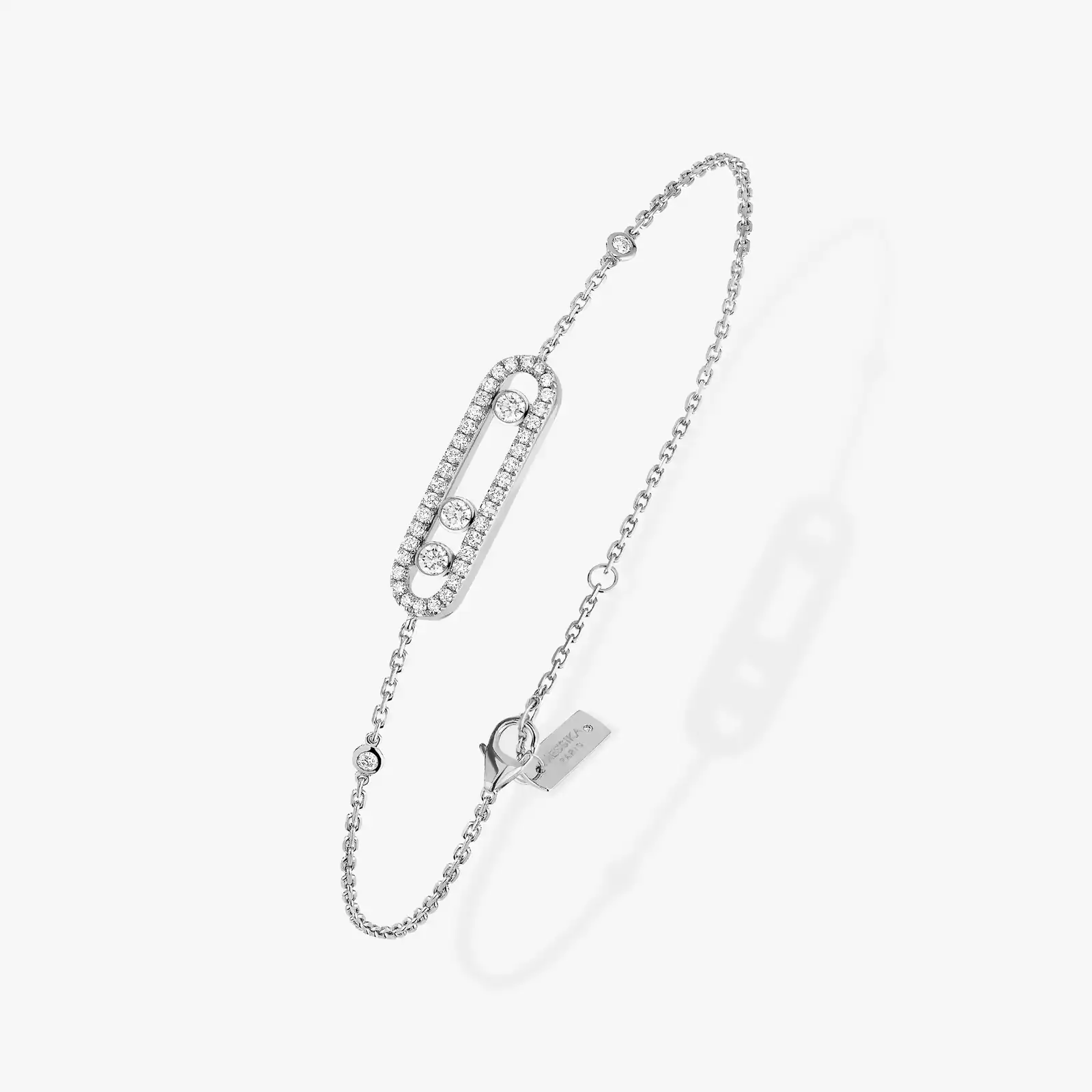 GOURMETTE MESSIKA BABY MOVE PAVÉ WHITE GOLD