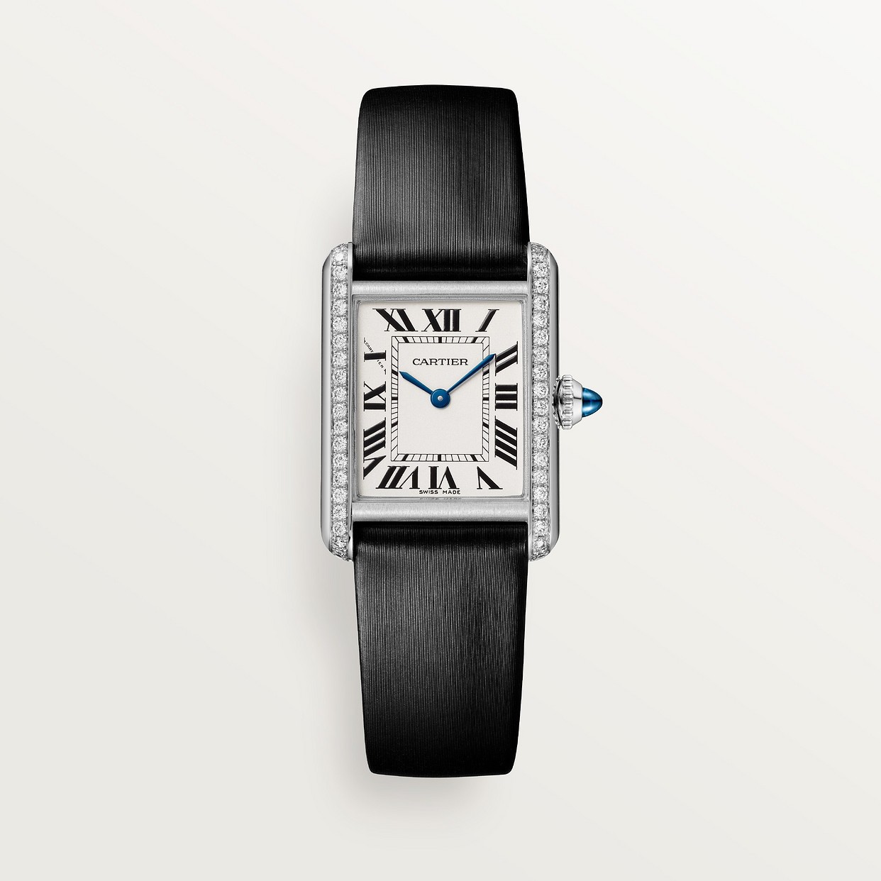 CARTIER TANK MUST EN VEAU BOSSÉ NOIR