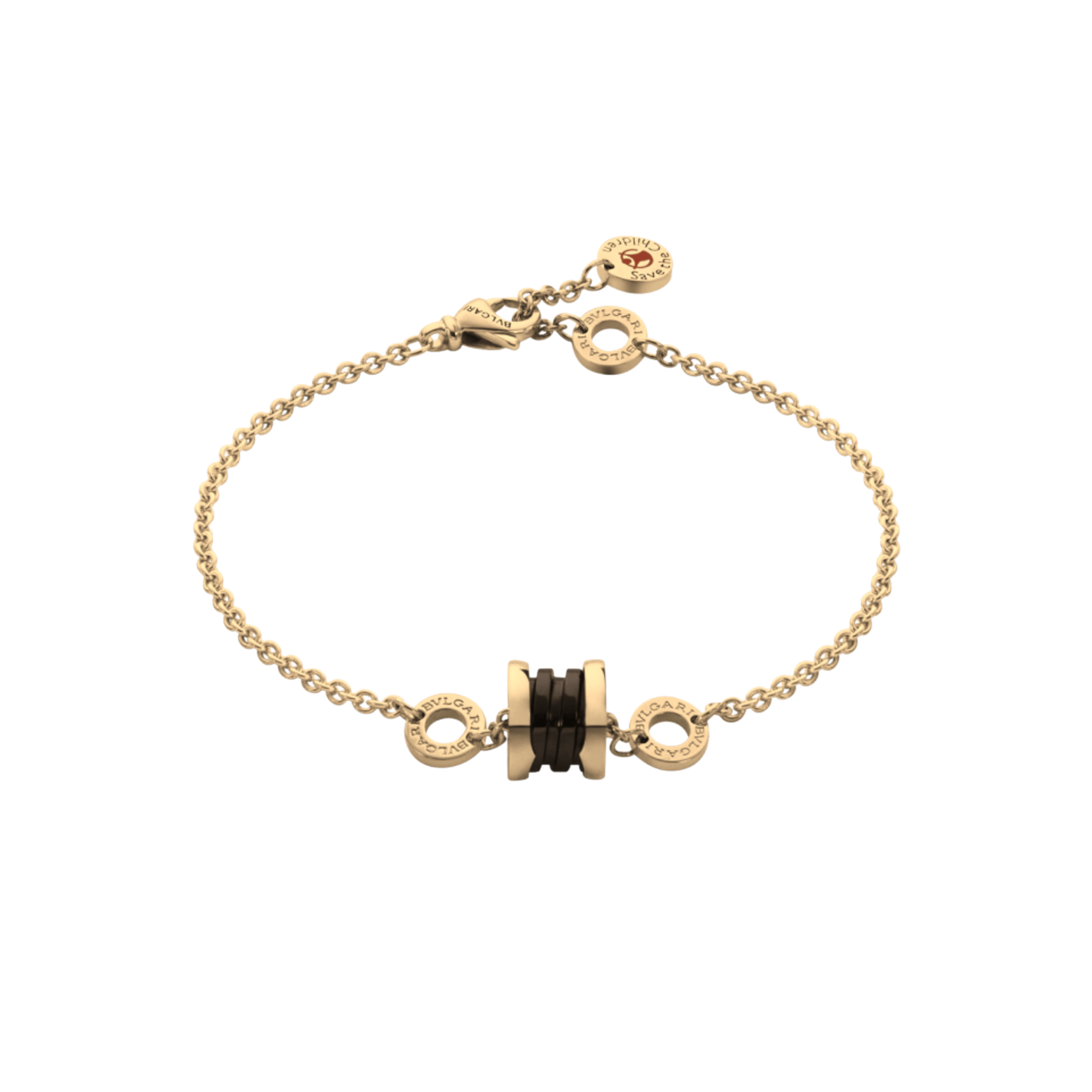 GOURMETTE BVLGARI SAVE THE CHILDREN CERAMIC NOIR GOLD
