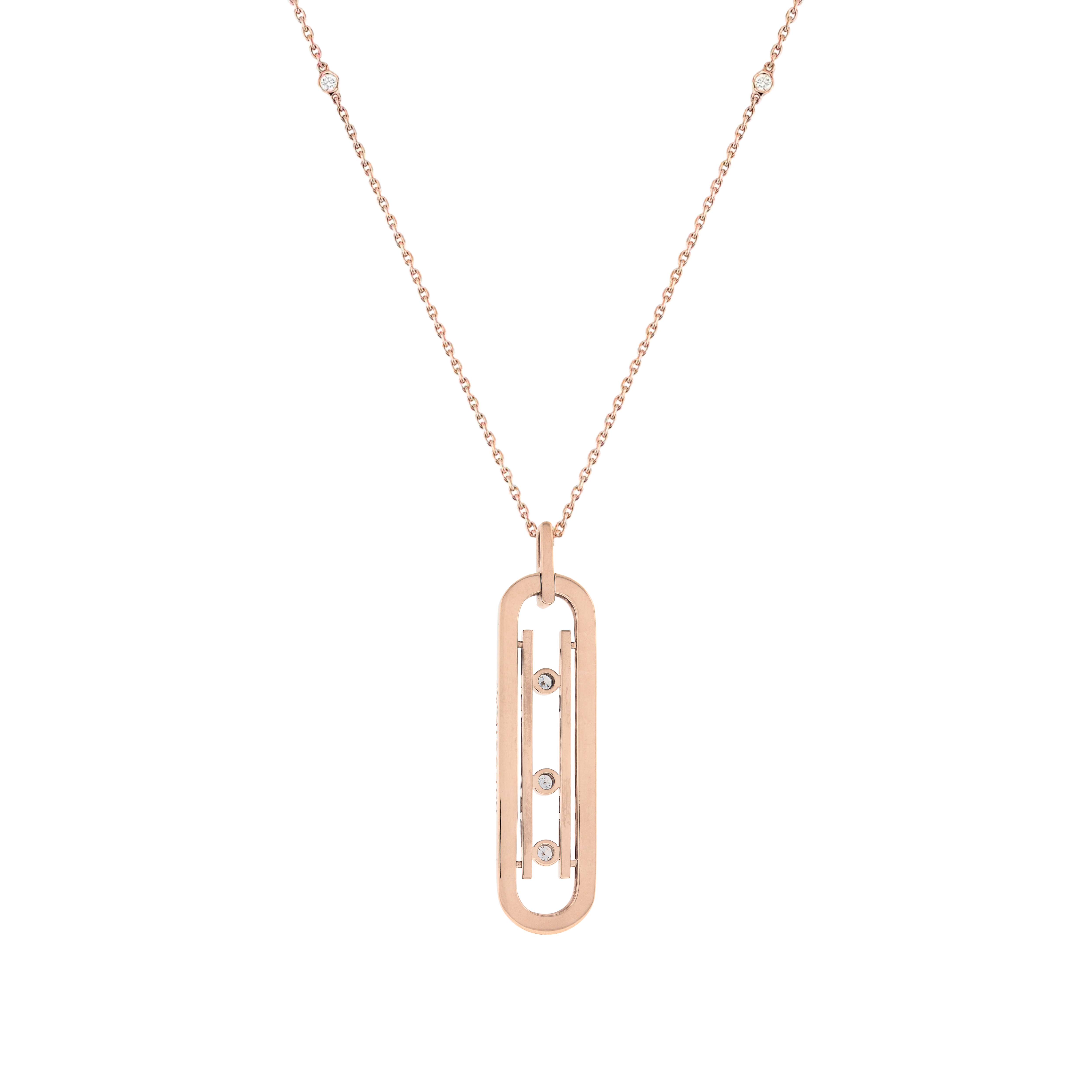 COLLIER MESSIKA MOVE 10TH SM NECKLACE ROSE GOLD