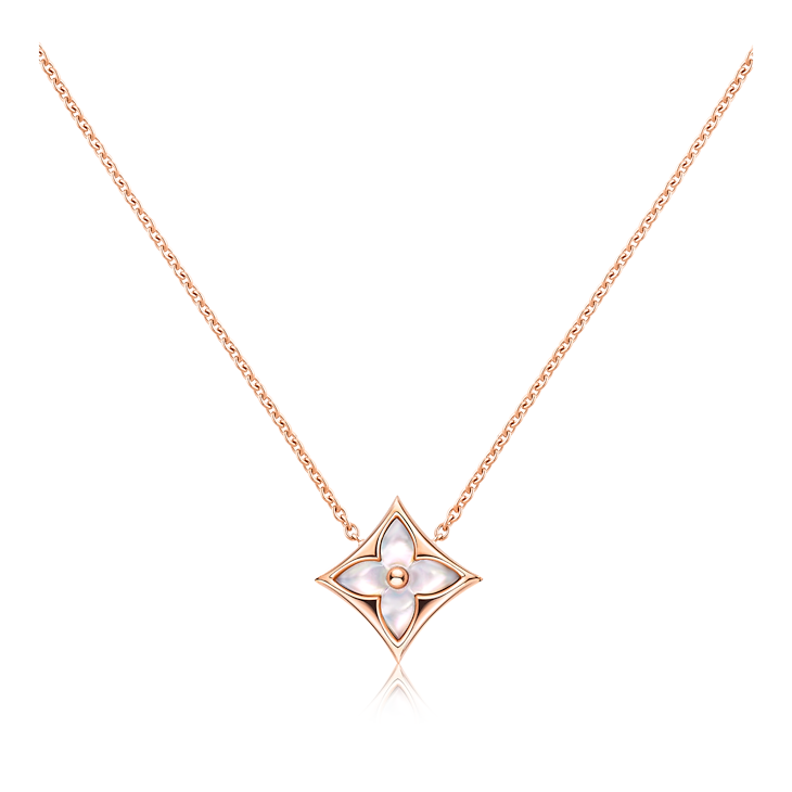 COLLIER LOUIS VUITTON STAR PENDENTIF ROSE GOLD