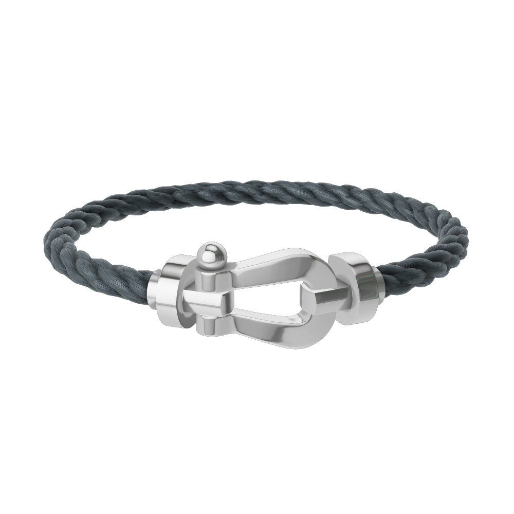BRACELET FRED FORCE GRAND MODÈLE GRIS WHITE GOLD