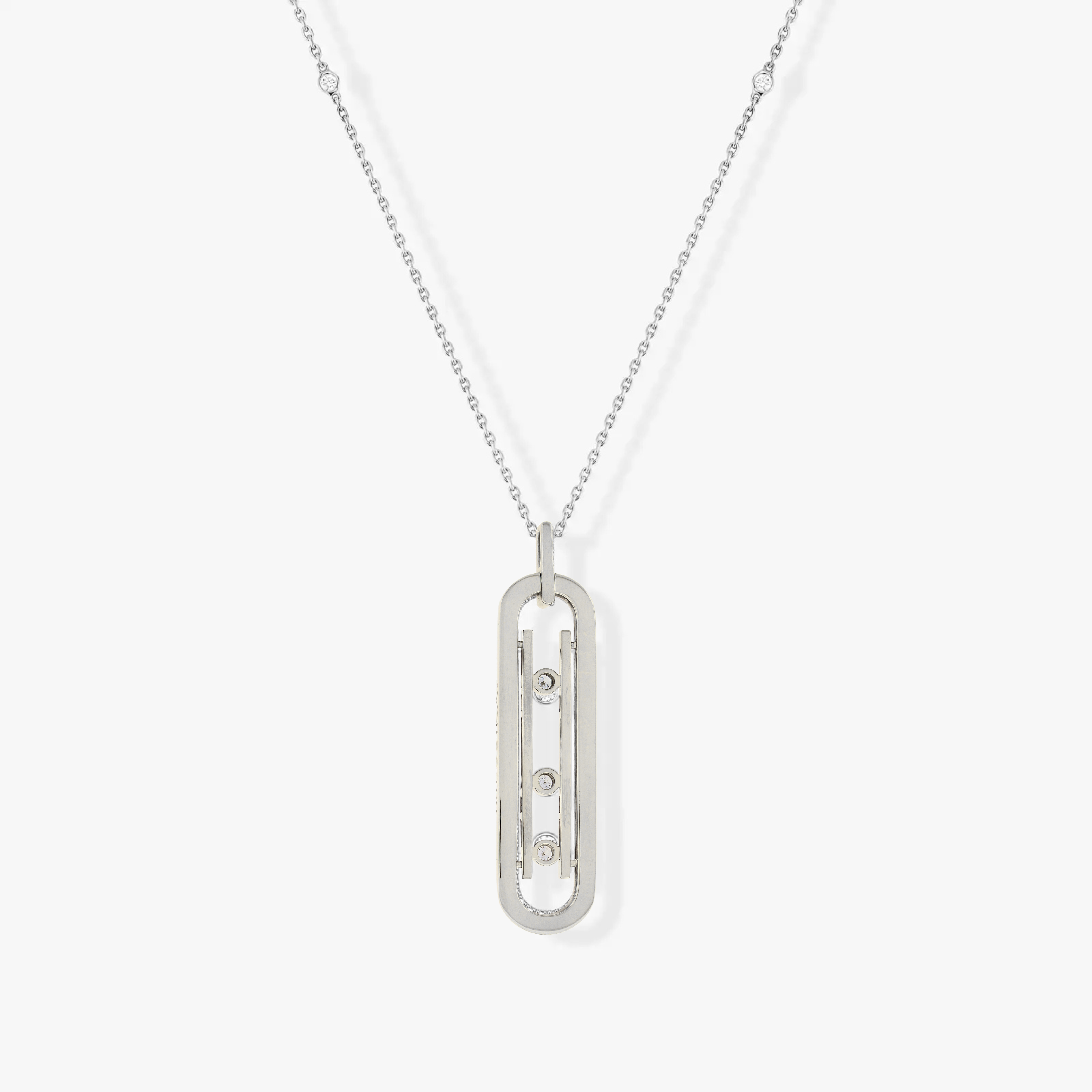 COLLIER MESSIKA MOVE 10TH SM NECKLACE WHITE GOLD
