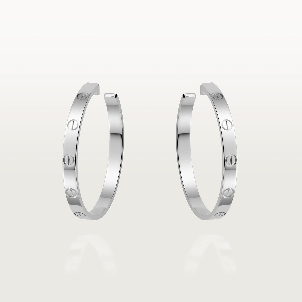 BOUCLE CARTIER LOVE CRÉEOLES WHITE GOLD