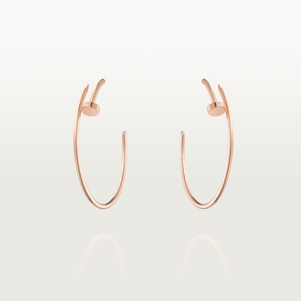 BOUCLE CARTIER CLOU CRÉOLES GRAND MODÉLE ROSE GOLD