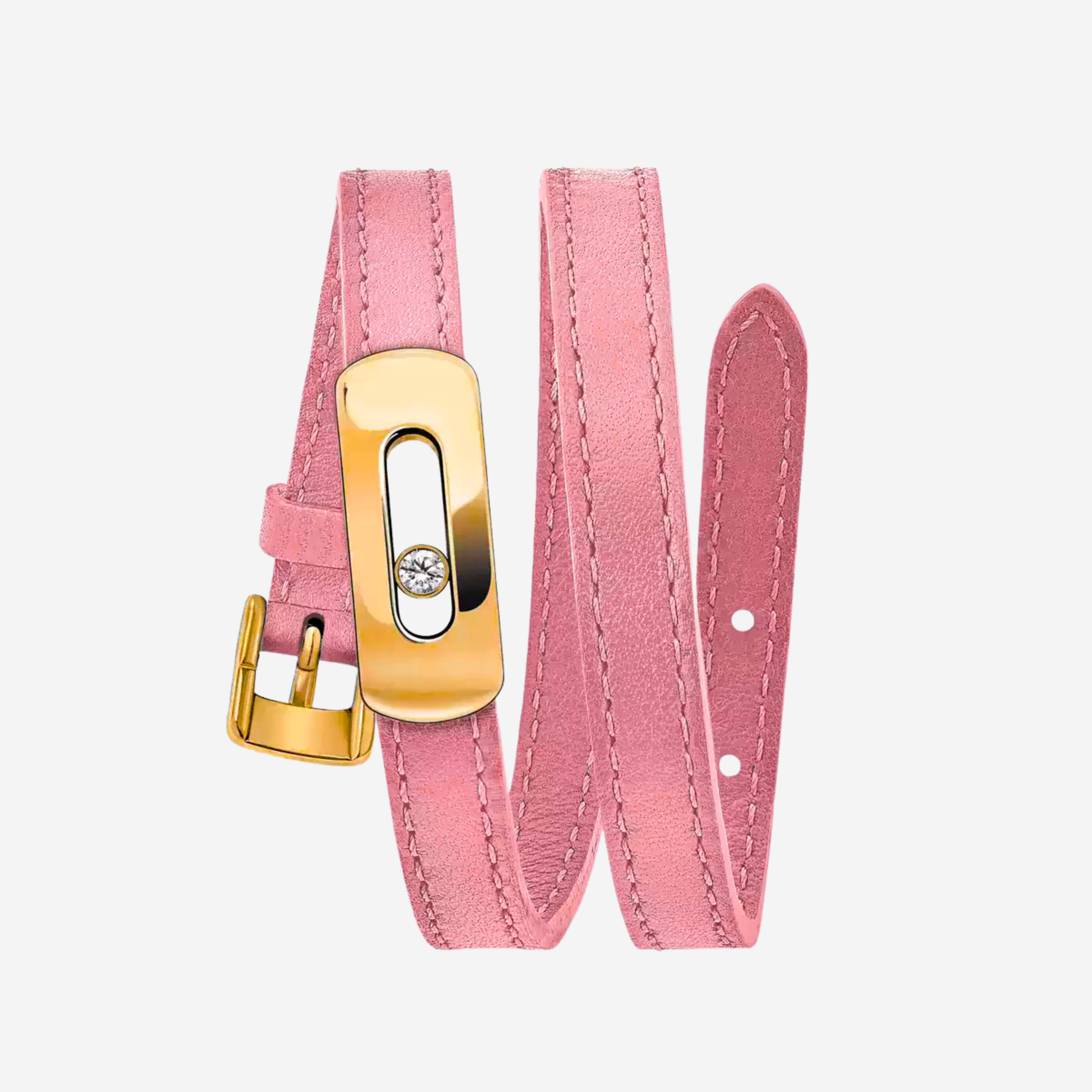 BRACELET MESSIKA CUIR ROSE GOLD