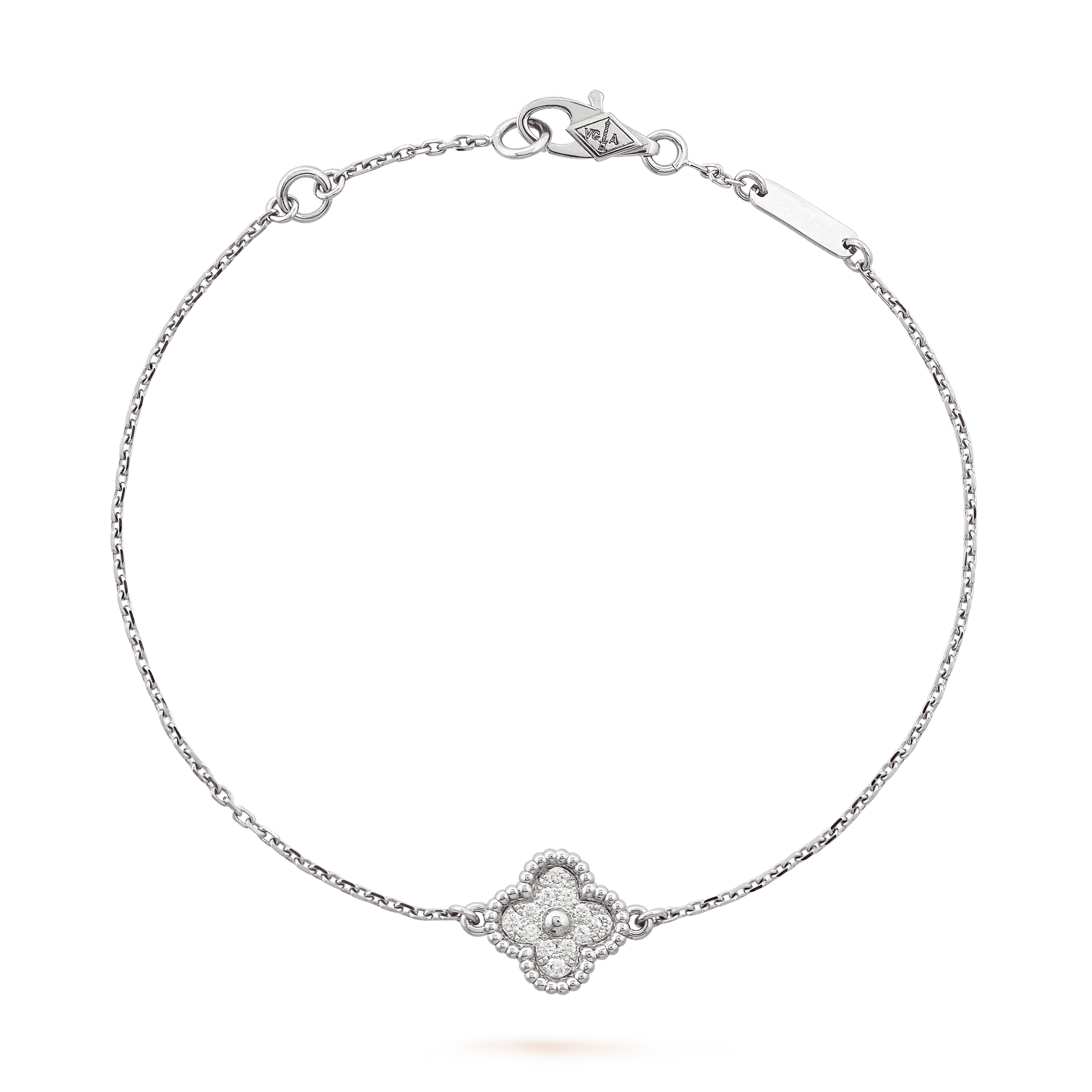 GOURMETTE VAN CLEEF 1 TRÈFLE WHITE GOLD