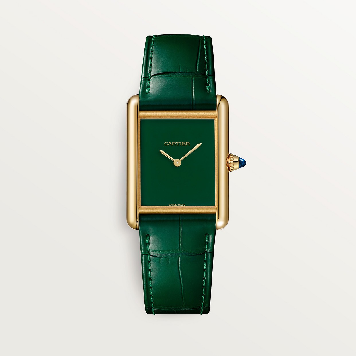 CARTIER TANK MUST LOUIS SEMI-MAT-VERT