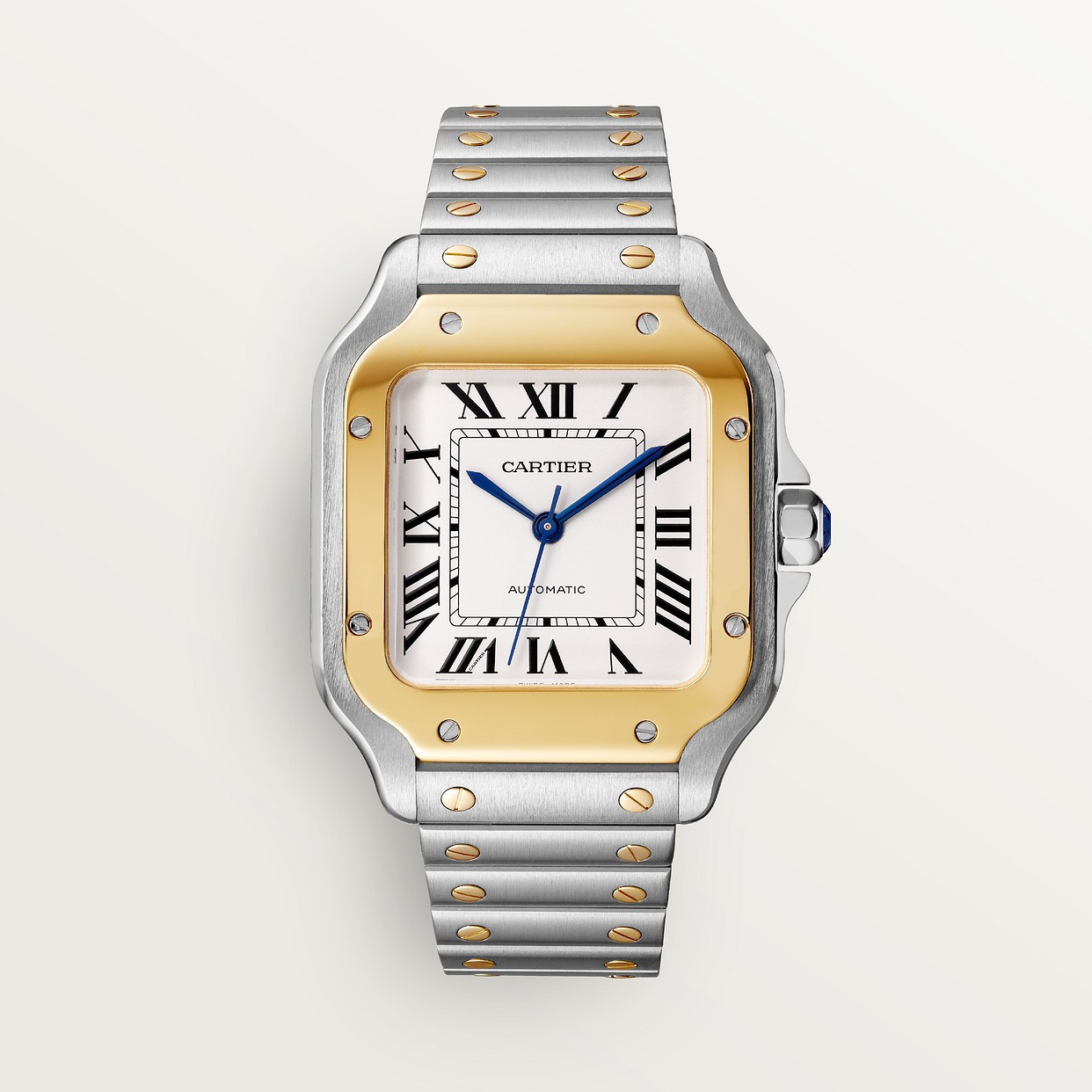 CARTIER SANTOS ARGENTÉ ET OR AVEC