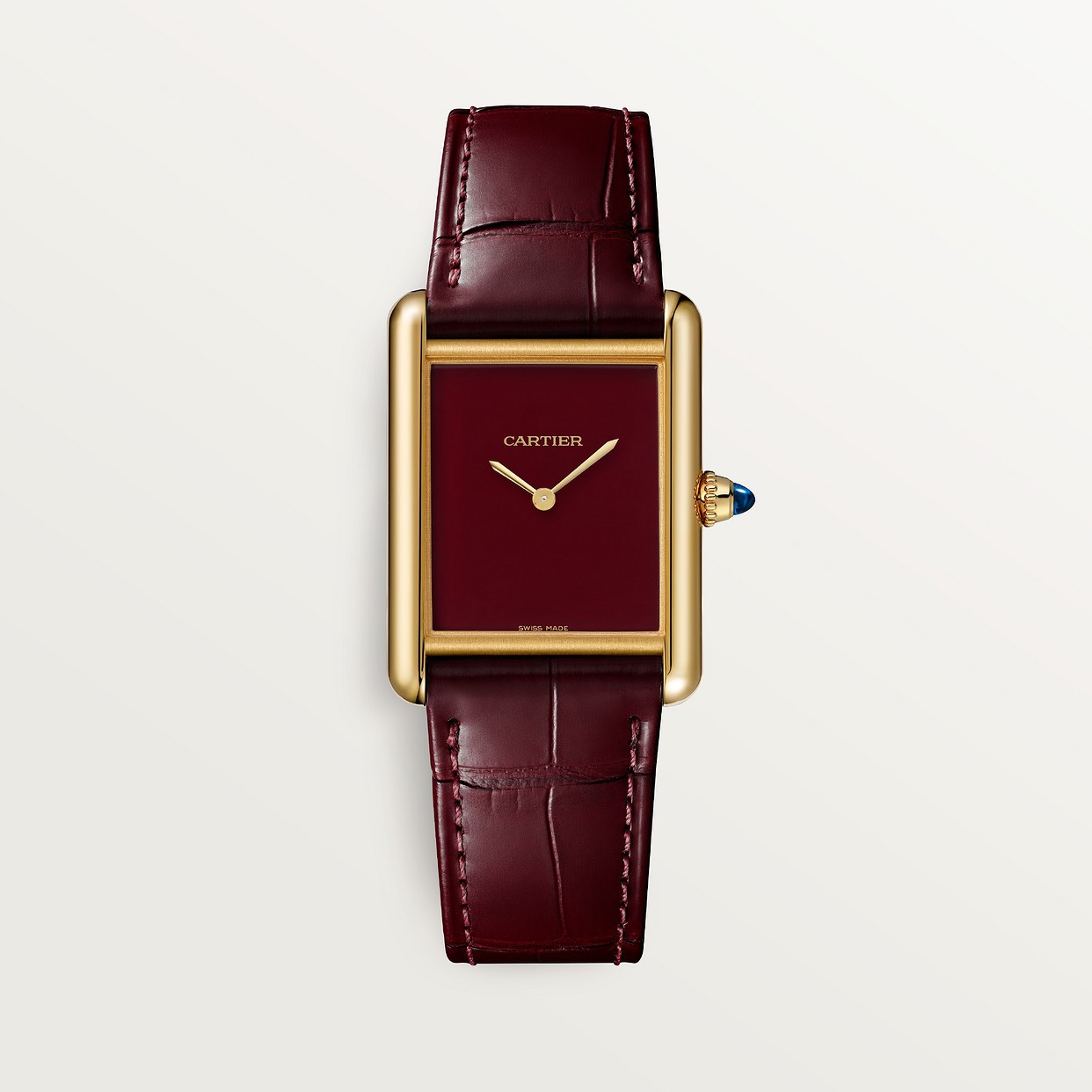 CARTIER TANK MUST LOUIS SEMI-MAT-ROUGE