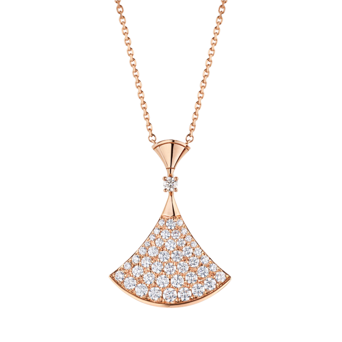 COLLIER BVLGARI DIVAS DREAM DIAMANTS ROSE GOLD