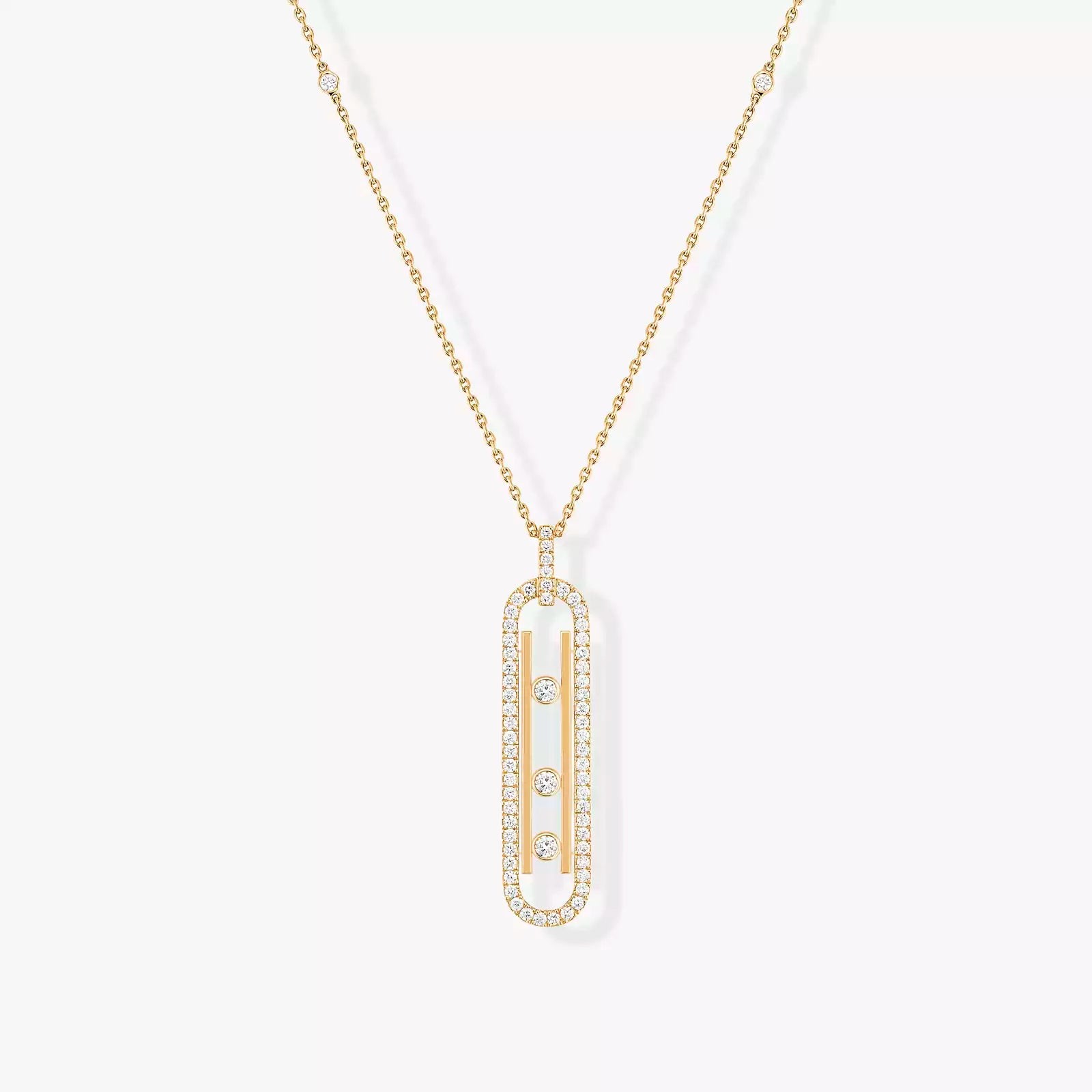 COLLIER MESSIKA MOVE 10TH SM NECKLACE DIAMONDS GOLD