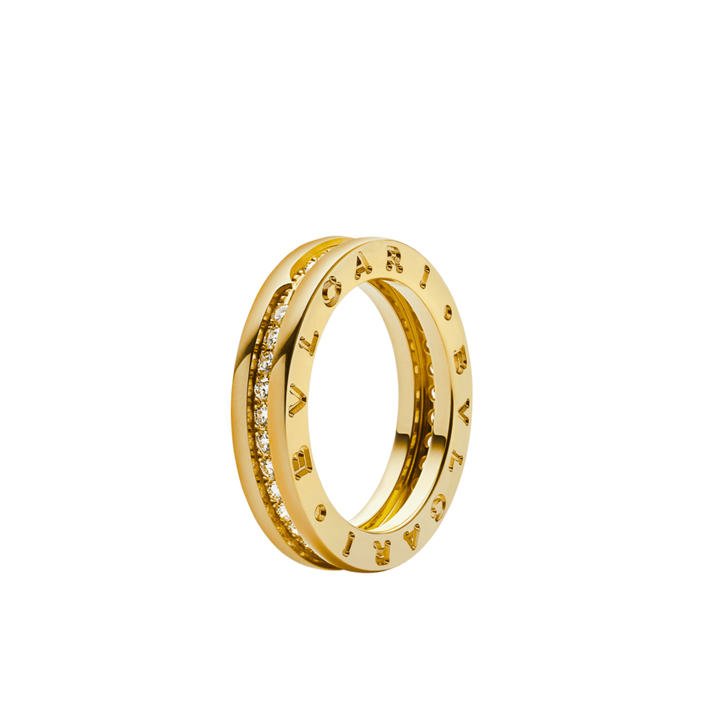 BAGUE BVLGARI B.ZERO1 PAVÉ GOLD