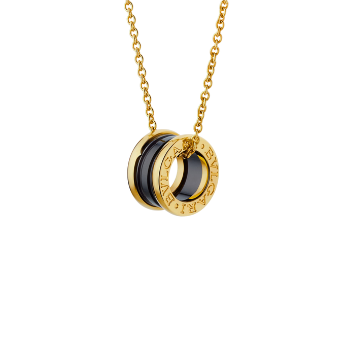 COLLIER BVLGARI B.ZERO1 CERAMIC NOIR GOLD