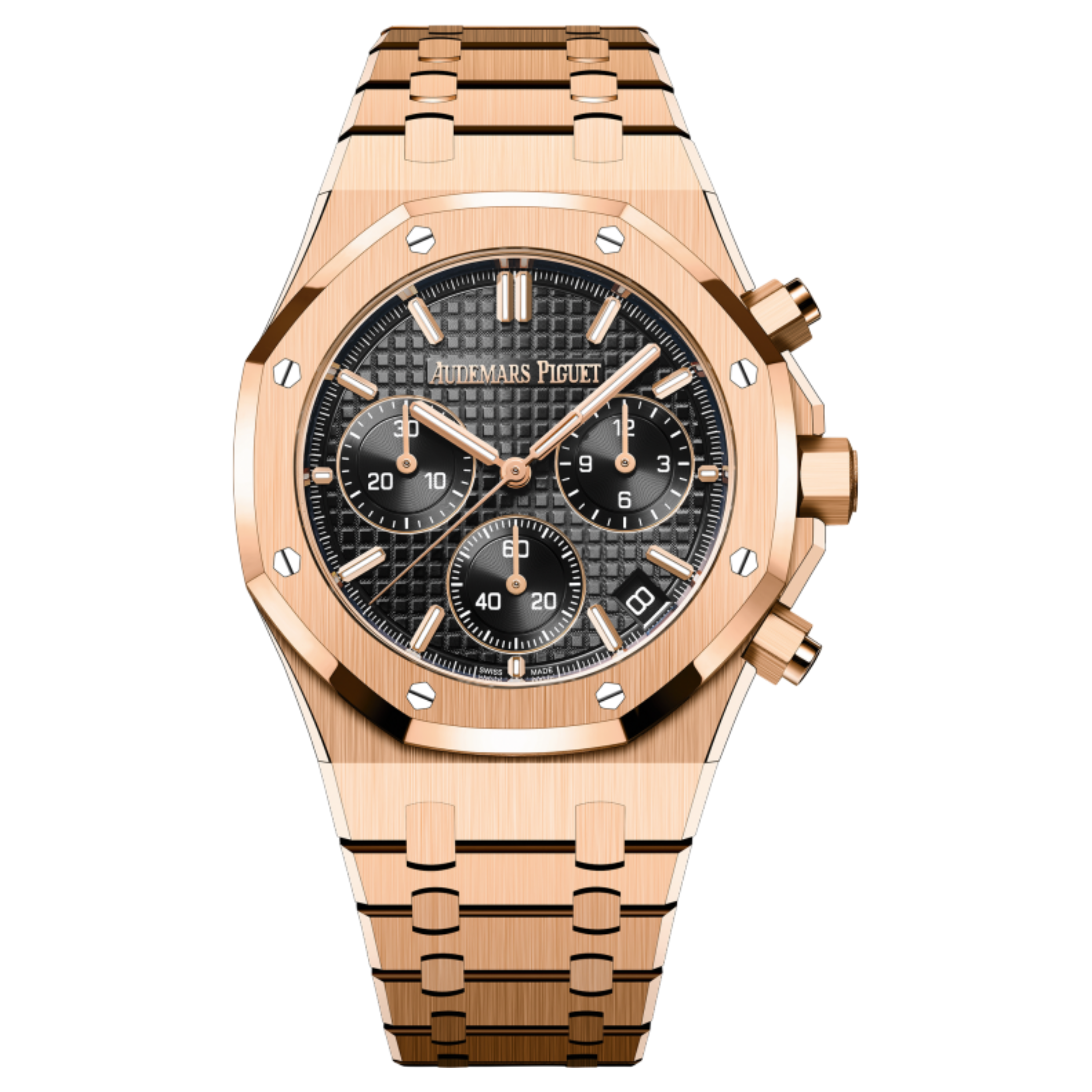 AP ROYAL OAK 3B ROSE GOLD AND BLACK
