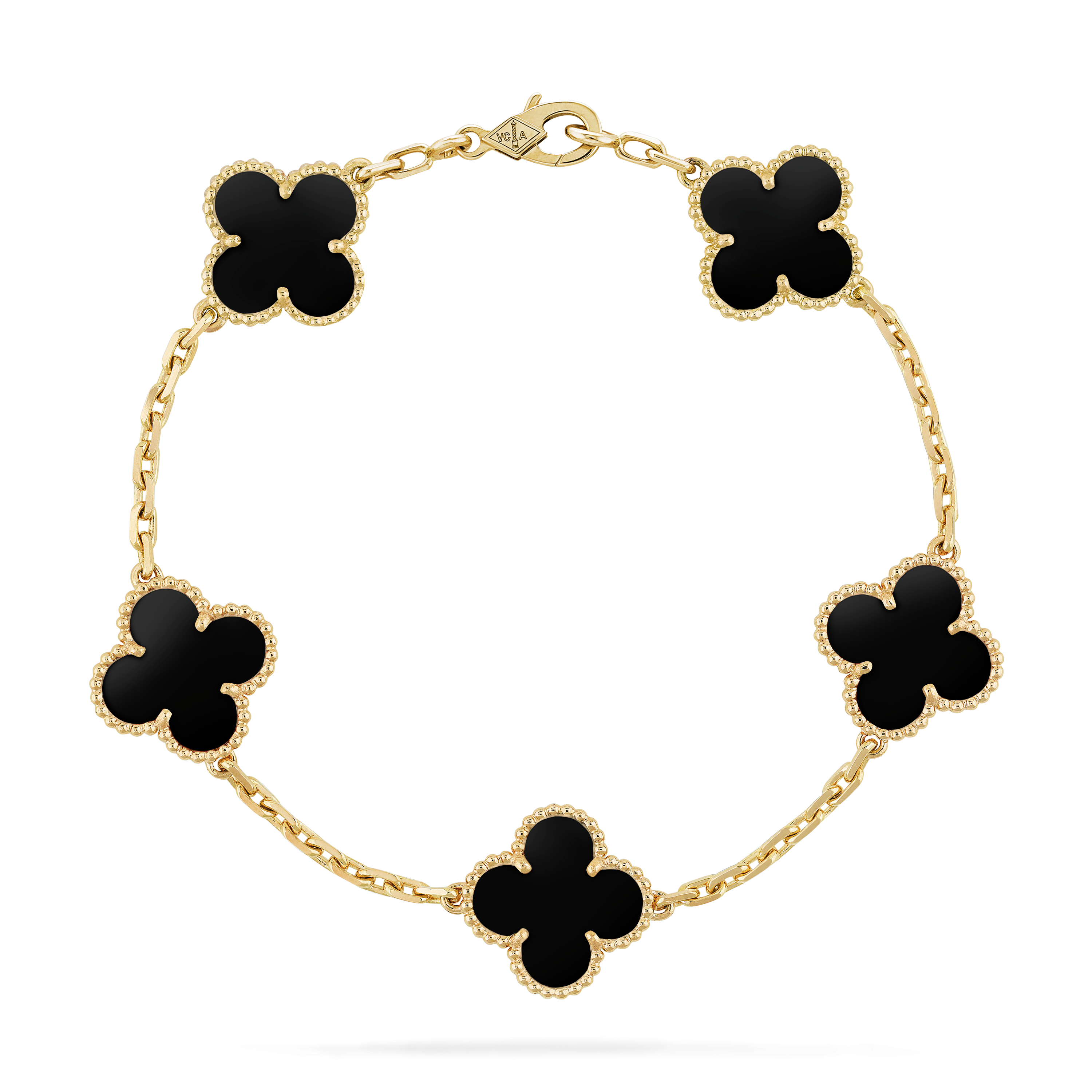 GOURMETTE VAN CLEEF ALHAMBRA NOIR ONYX