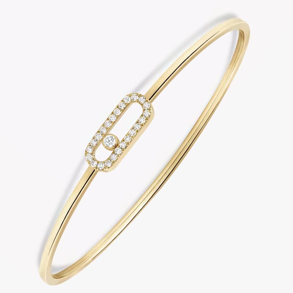 MESSIKA MOVE UNO PAVÉ FLEX BANGLE MM GOLD