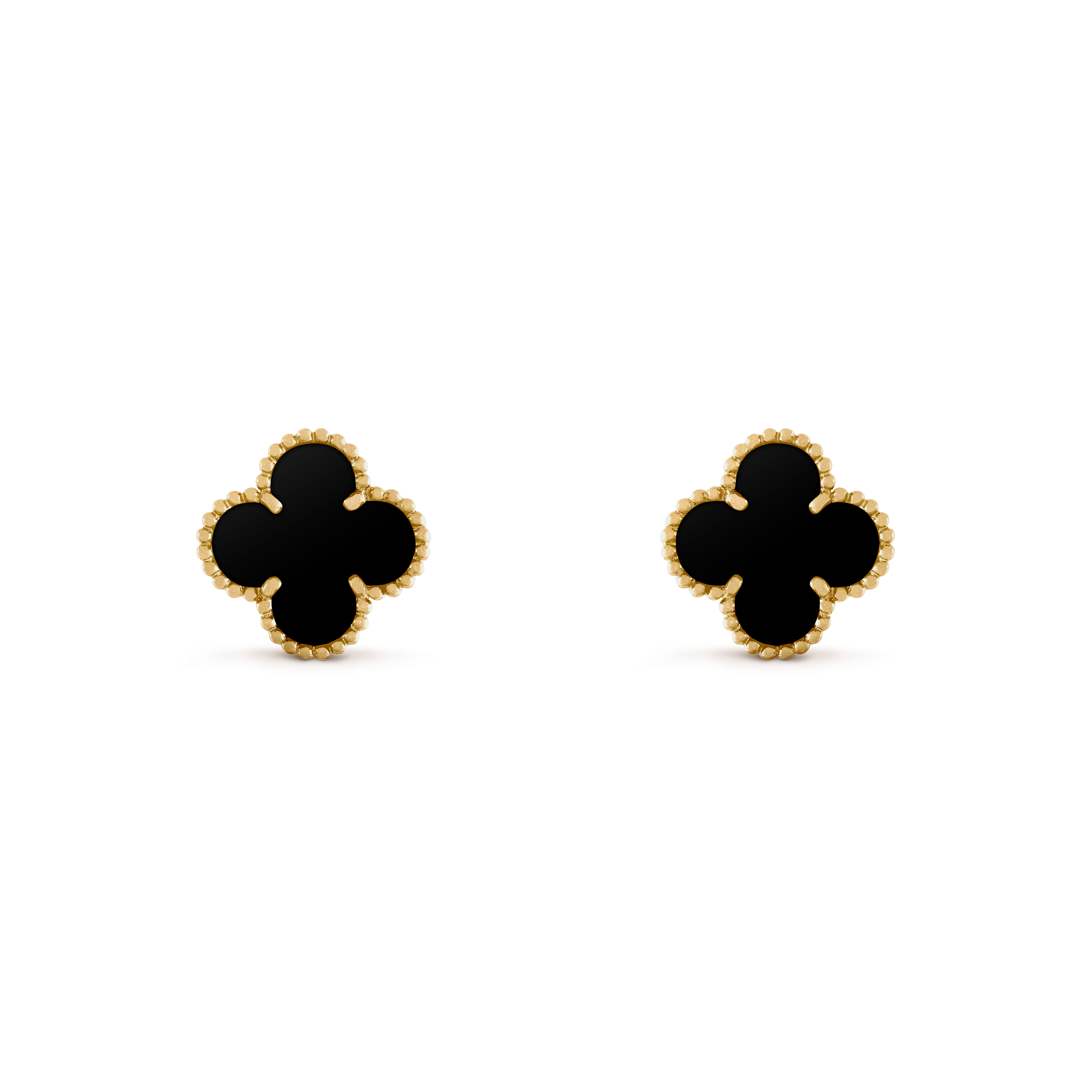 BOUCLE VAN CLEEF VINTAGE ALHAMBRA NOIR ONYX