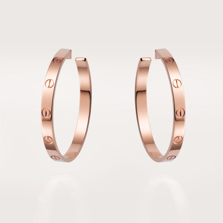 BOUCLE CARTIER LOVE CRÉEOLES ROSE GOLD