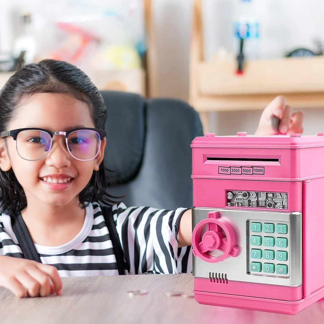 Kids&#039; Money Bank Machine with Password آلة بنك المال للأطفال مع كلمة المرور