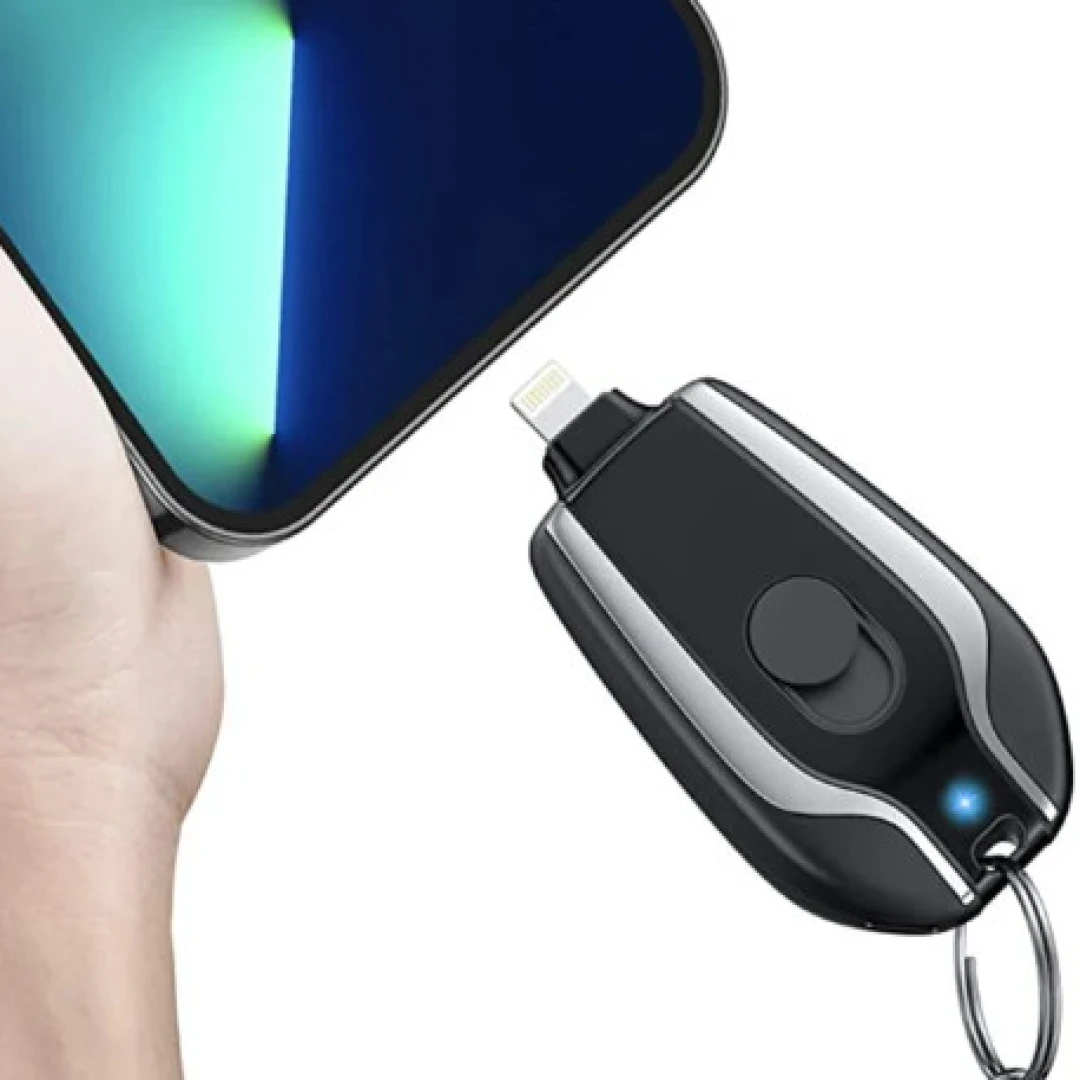 شاحن الهاتف في حالات الطوارئ بنك الطاقة Keychain Emergency Charger IPHONE