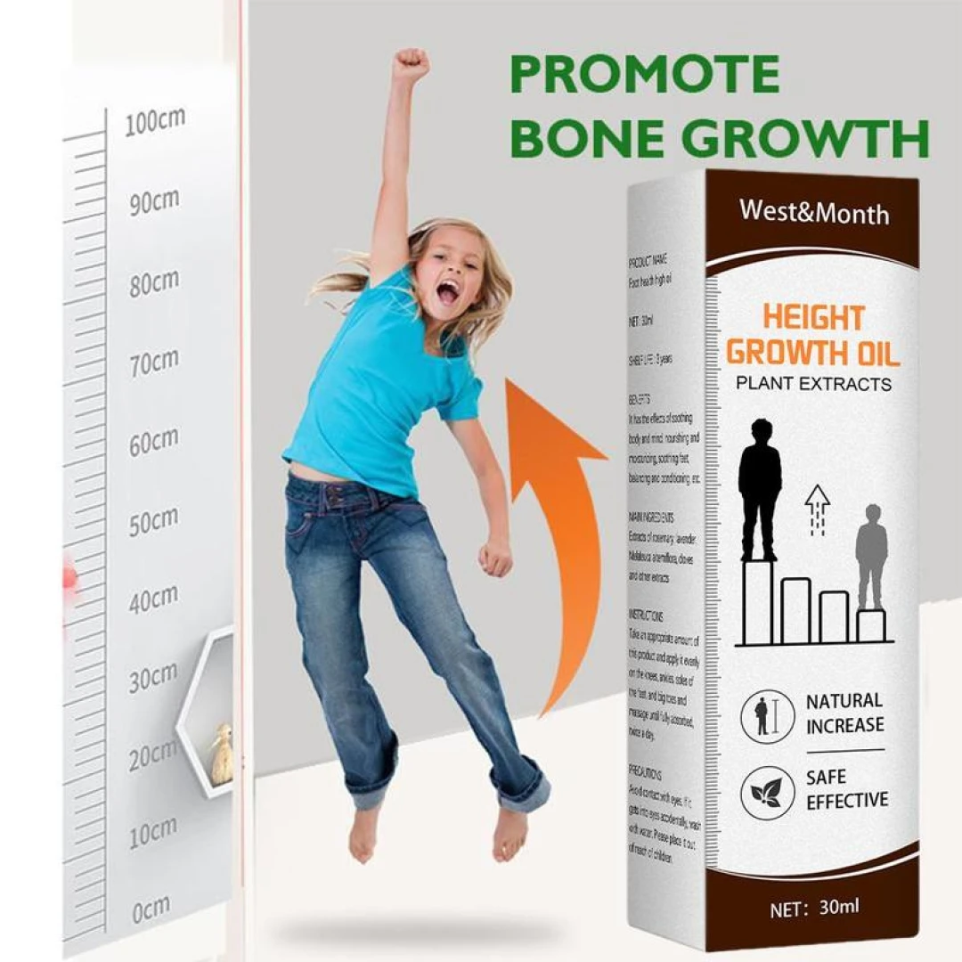 Height Boost Essential Oil: Promote Growth and Conditioning for Taller Body 30ml زيت أساسي لتعزيز الارتفاع