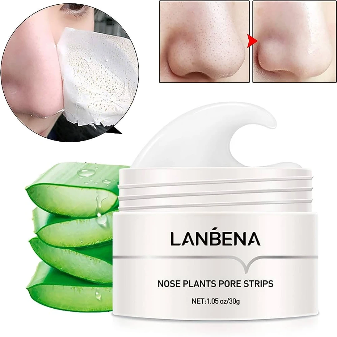 LANBENA Blackhead Remover Peel Off Mask قناع التقشير لإزالة الرؤوس السوداء من لانبينا