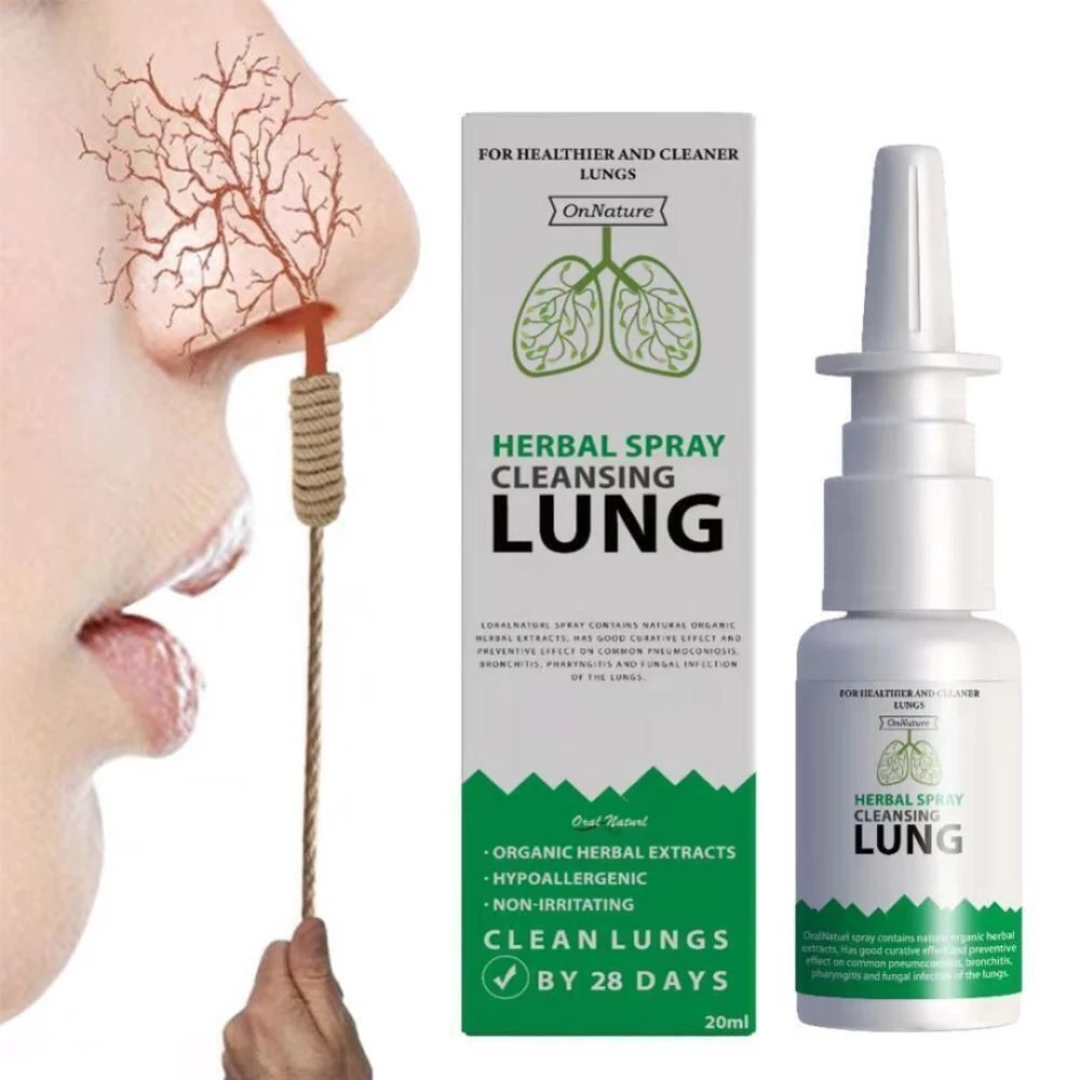 Sprays Sinusitis Treatment Lung Detox Herbal بخاخات علاج التهاب الجيوب الأنفية وإزالة سموم الرئة بالأعشاب