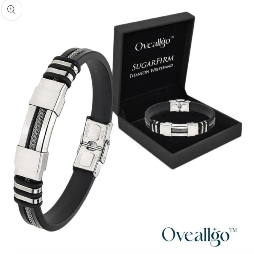 STAINLESS STEEL &amp; SILICONE BRACELET - WRIST BAND / سوار من السيليكون والفولاذ المقاوم للصدأ
