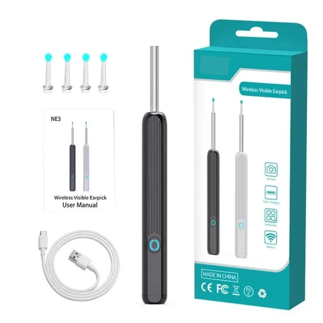 Wireless ear cleaning speculum منظار تنظيف الأذن اللاسلكي