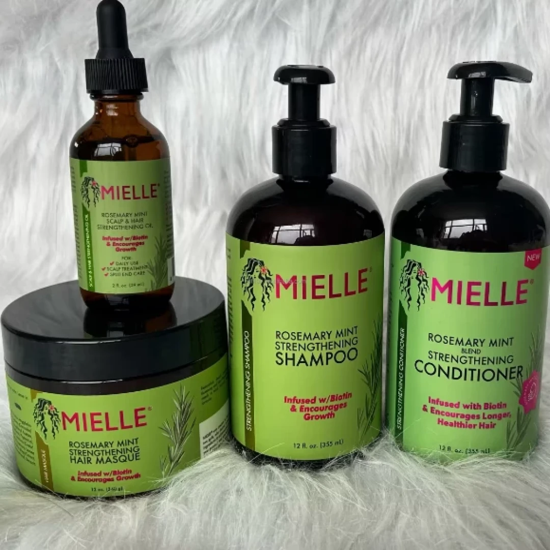 مجموعة ميلي Mielle للعناية بالشعر (شامبو + بلسم + سيروم + ماسك +كريم )