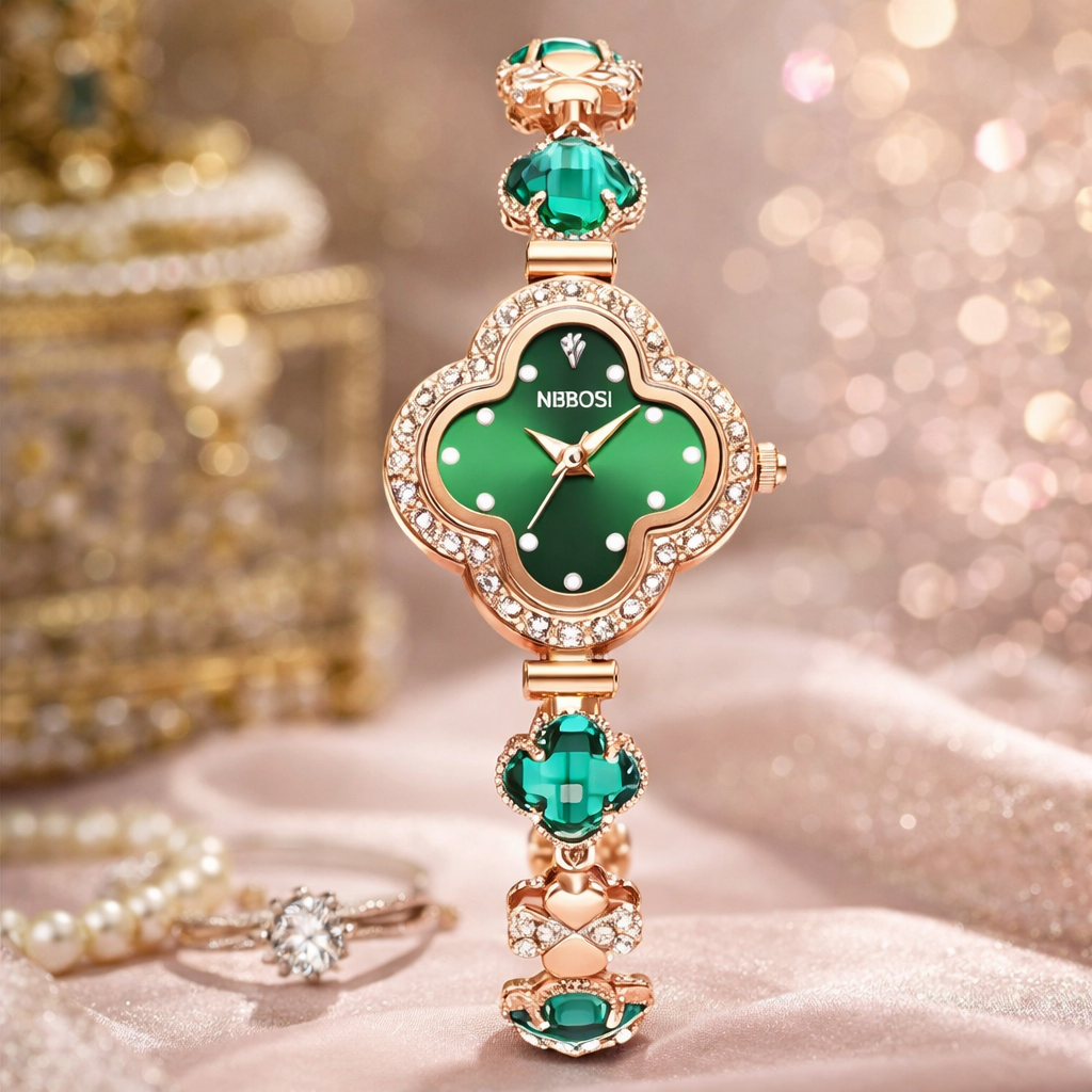 ساعة نسائية فاخرة – Women’s Fashion Diamond Bracelet Watch