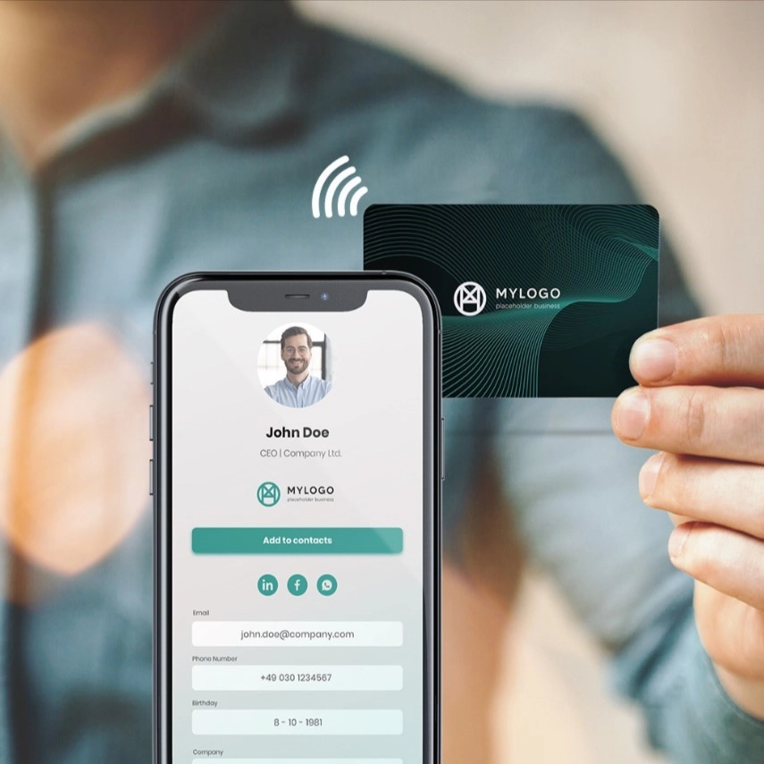 CARTE DE VISITE CONNECTÉE &amp; PERSONNALISABLE