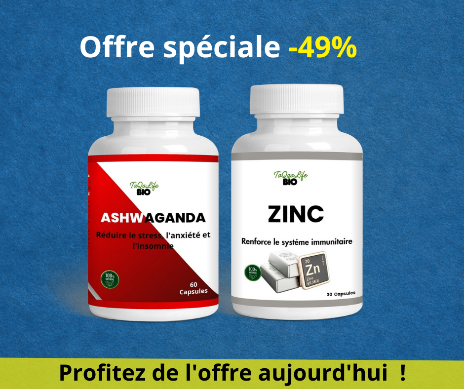 Pack TaQaLife BIO Ashwagandha + zinc