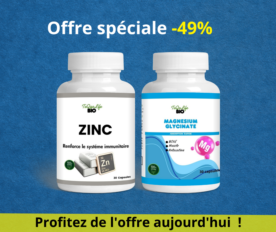 Pack TaQaLife BIO Magnesium Glycinate + zinc