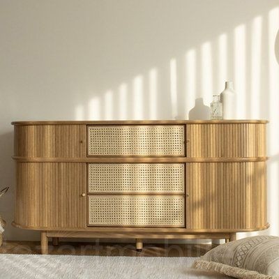 Console en bois avec coulissant