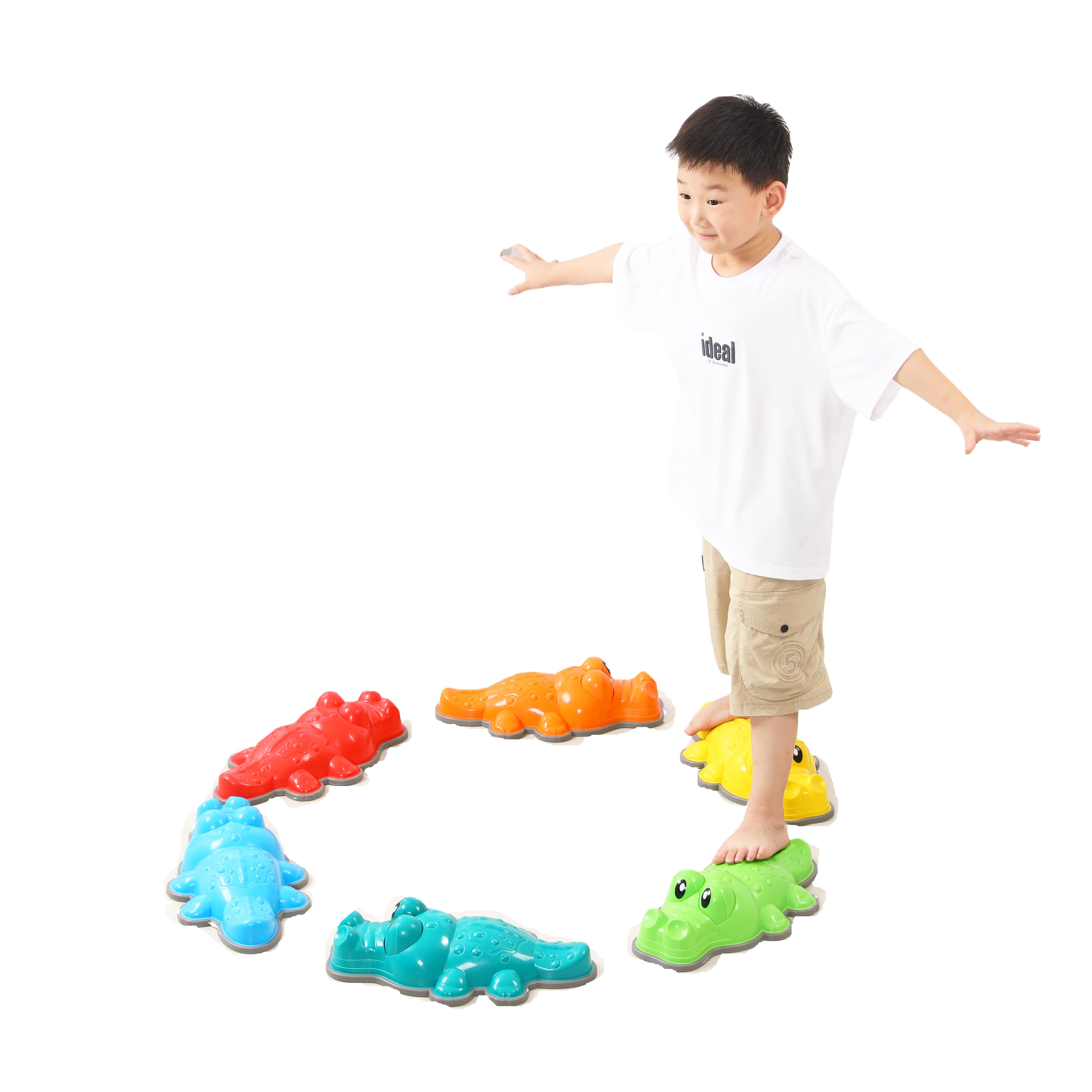 Pierre d'équilibre crocodile- lot de 6