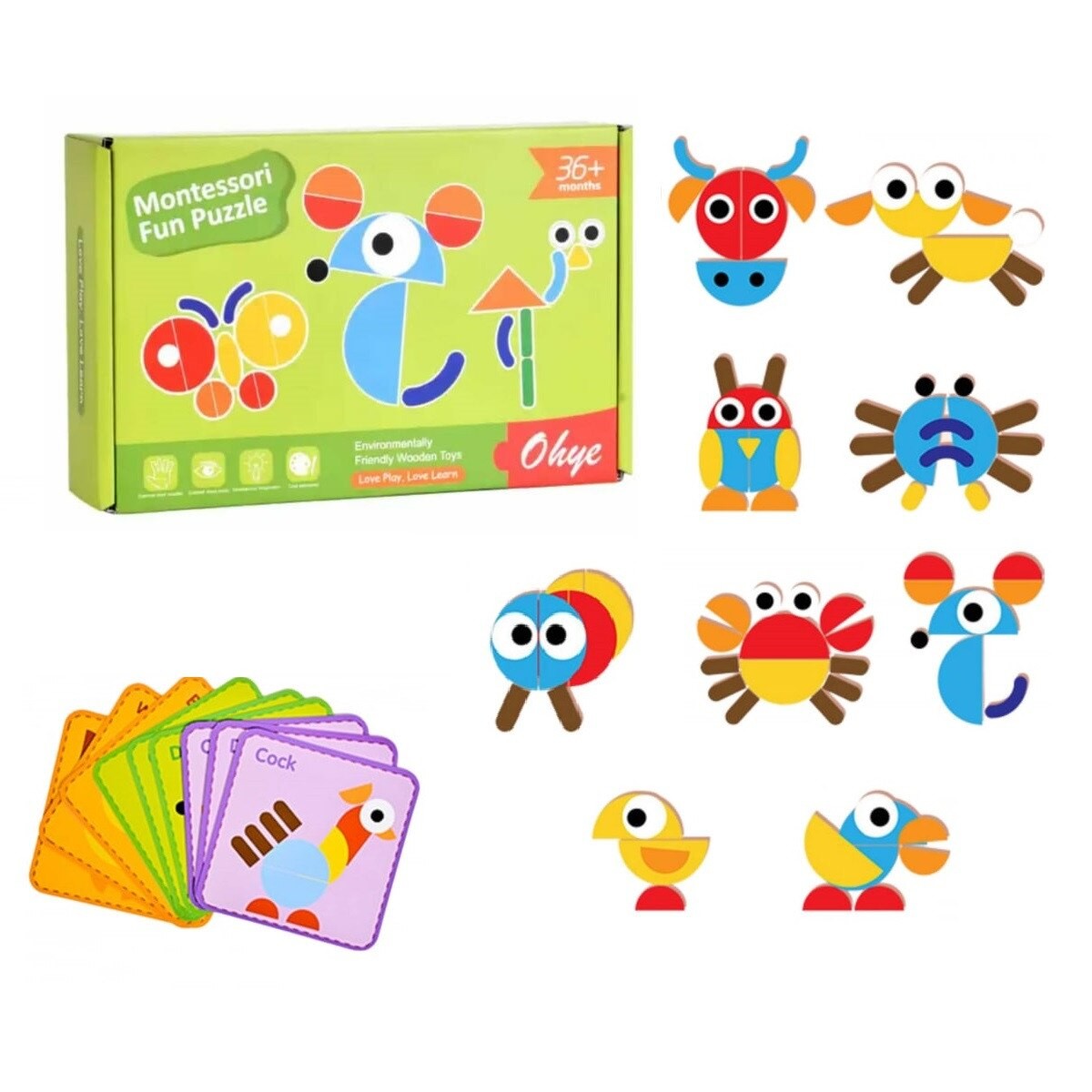 Montessori puzzle en bois