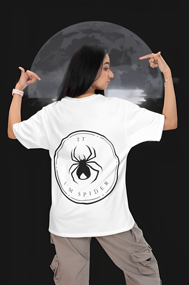 T-shirt over size whait (2T)XL