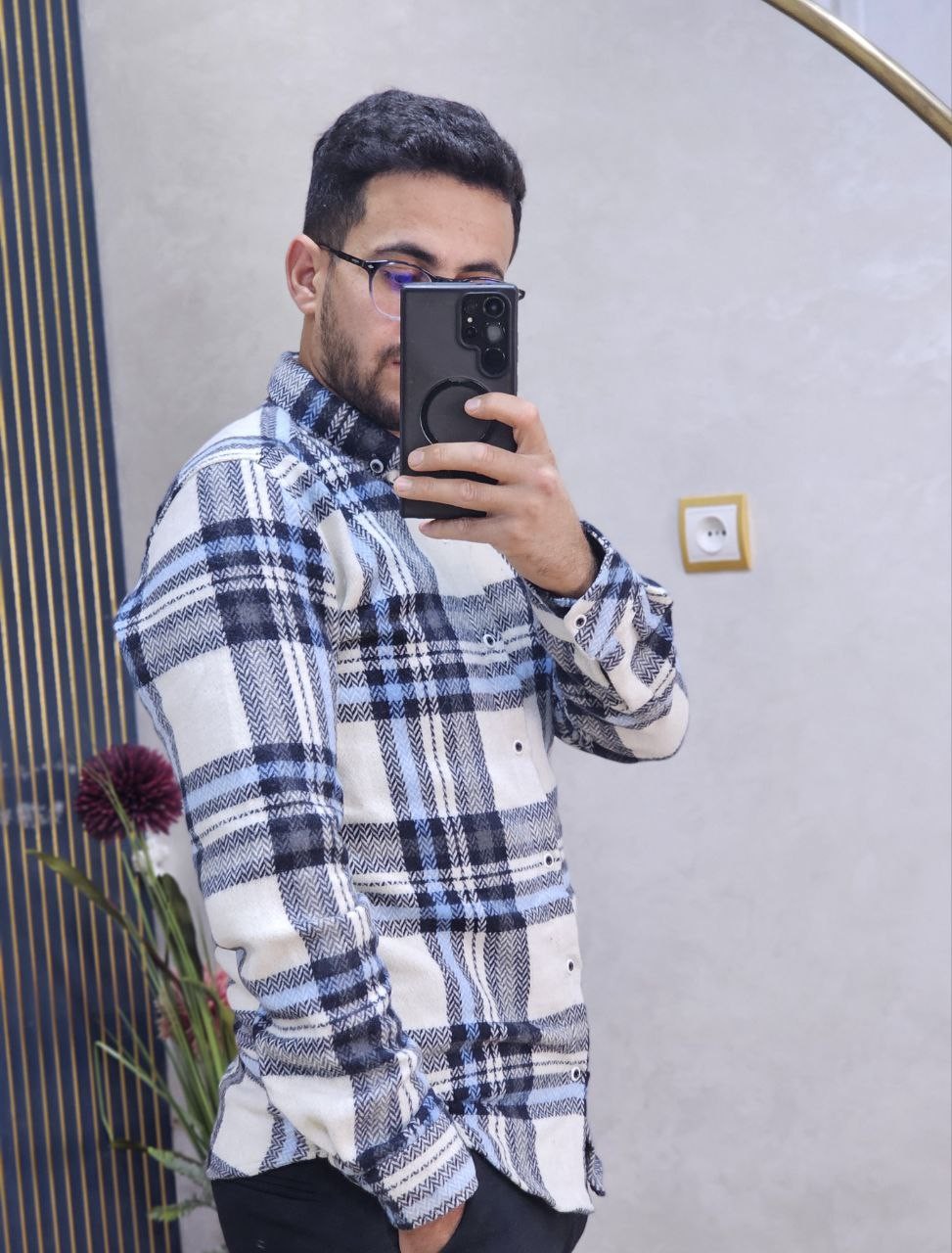 قميص رجالي ثوب قطن غليظ بجودة عالية